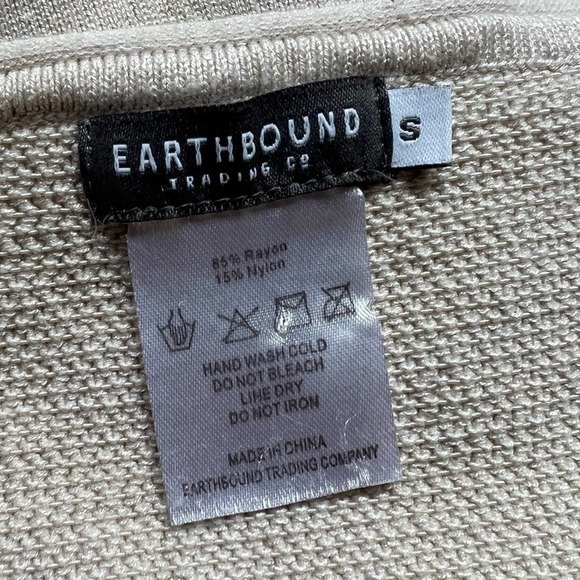 Earthbound Peplum Sweater Bell Sleeves Size Small - Picture 4 of 8